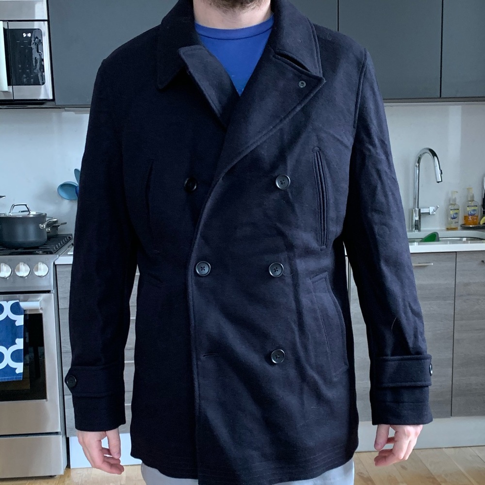 Brand new navy slim fit bonobos peacoat